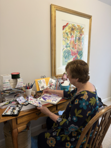 Deb Sitting Painting